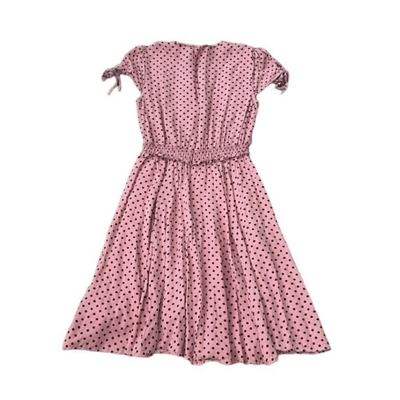 Gal Meets Glam‎ Corinne Pink Polka Dot Dress Size 4 Petite - Picture 8 of 13
